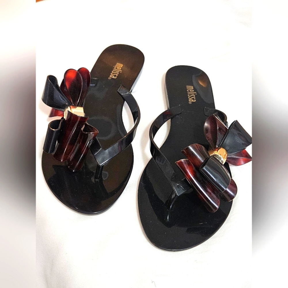 Melissa Women's Black and Brown Sandals